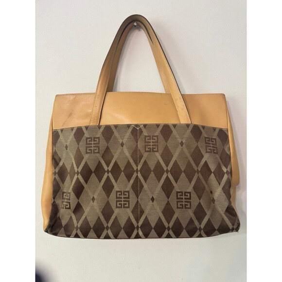 GIVENCHY LEATHER SACHEL/TOTE  MONOGRAM - Picture 2 of 9